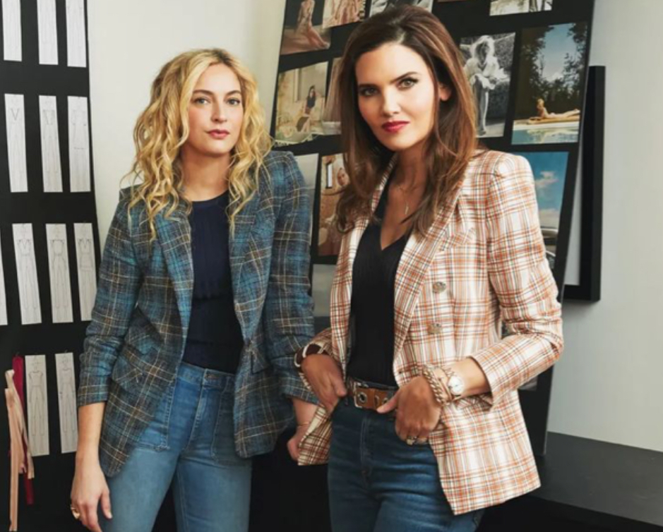 Veronica Beard sister in laws and blazer with jeans 